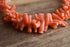 Pink Coral Branch and Baroque Pearl Necklace